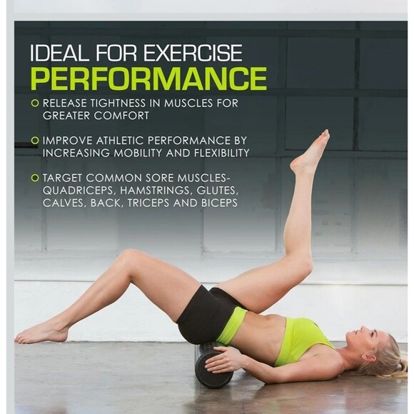 12in High Density Foam Roller Firm Full Body Massage Tool Yoga Pilates - Picture 5 of 9